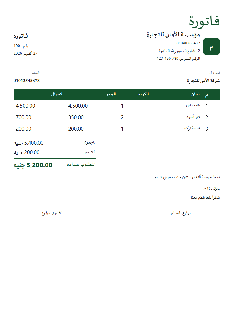 قالب الملصق