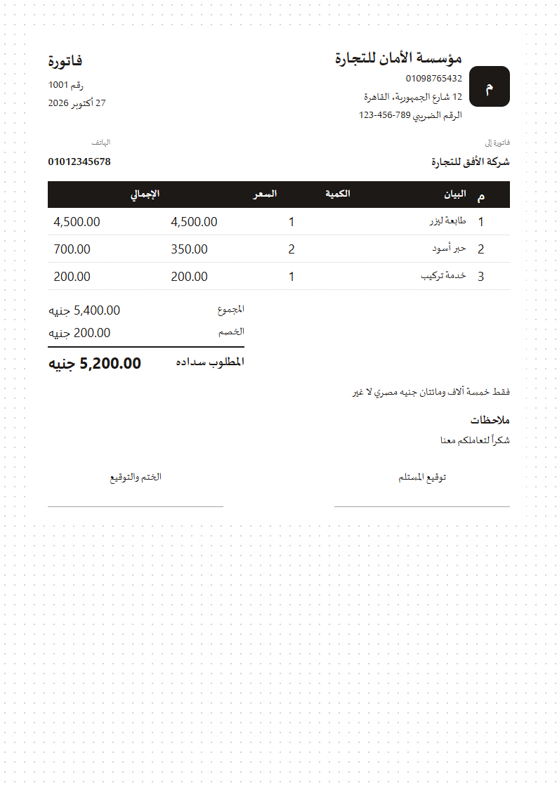 قالب النقاط