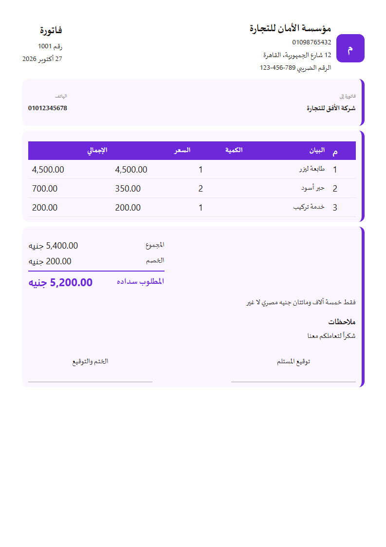 قالب الدرجات