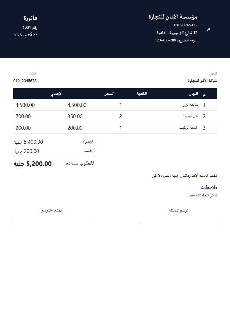 قالب التباين